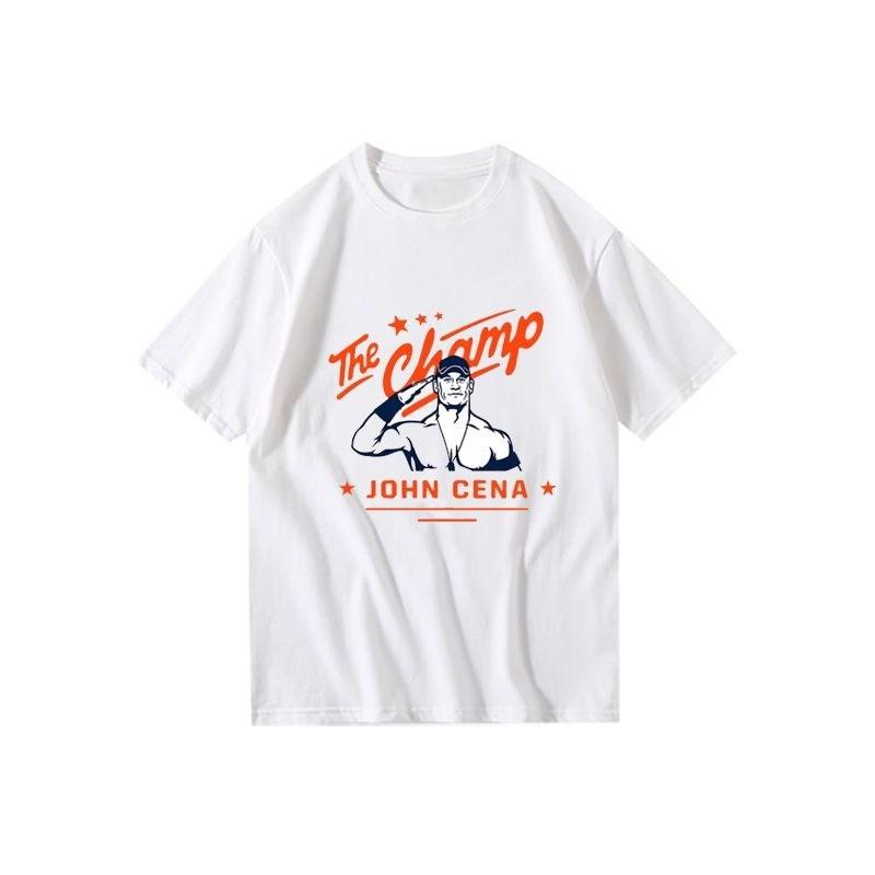 Fighting Peripheral T-shirt Mens Summer Trend Loose and Comfortable Short-sleeved Cotton Crew Neck Top Men's and Women's T-shirt