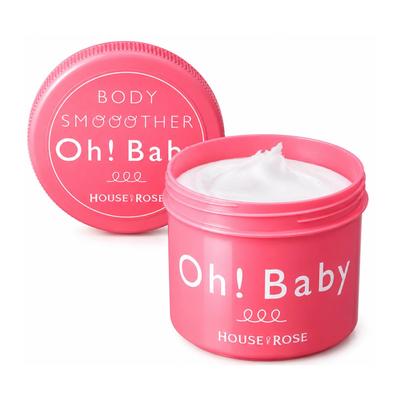 HOUSE OF ROSE Oh!Baby Body Smoother, Fragrance-Free, 570g. Body Scrub, Exfoliation, Contains Hot Spring Water Ingredients, for Massage, Dark Spots, El