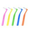 2 5Pcs Portable L Shaped Interdental Brushes Soft Bristle Teeth Floss Cleaner Effectively Removes Debris Ideal Daily Oral Care