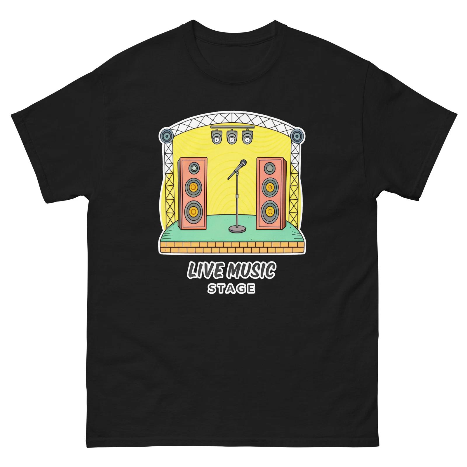 Live Music Stage Carnival Fair Amusement Park T-Shirt S