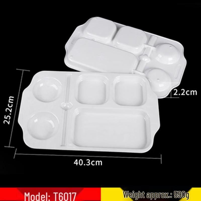JIJUN Melamine Divided Canteen Plate