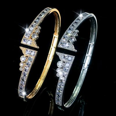 Fashionable, Light and Luxurious, Full of Zirconia, Elegant and Versatile High-end Bracelet for Women