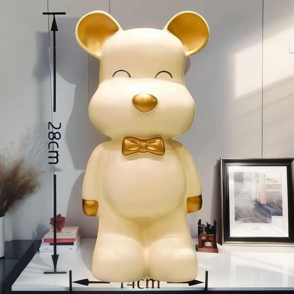 Luxury Large Capacity Bear Piggy Bank for Kids - Decorative Living Room Ornament