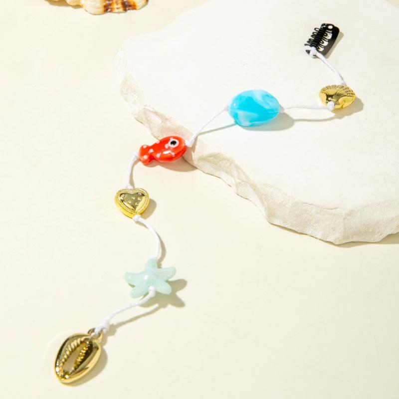 Accessories, Beach Conch Shell Braided Headwear Ins Punk Trend Braided Hair Dirty Braided Hair Accessories