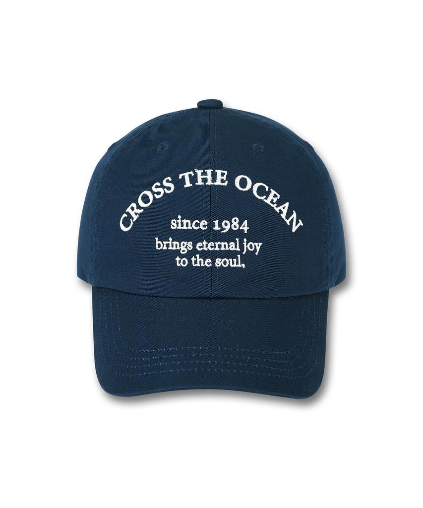 DOLPHIN WAVE APPAREL Dolphin Lettering Ball Cap Navy