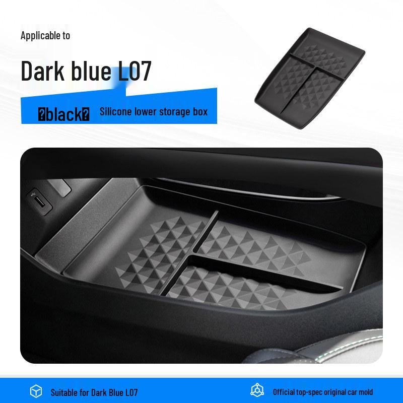 Deep Blue L07 Armrest Storage Box for Center Console - Car Interior Accessory