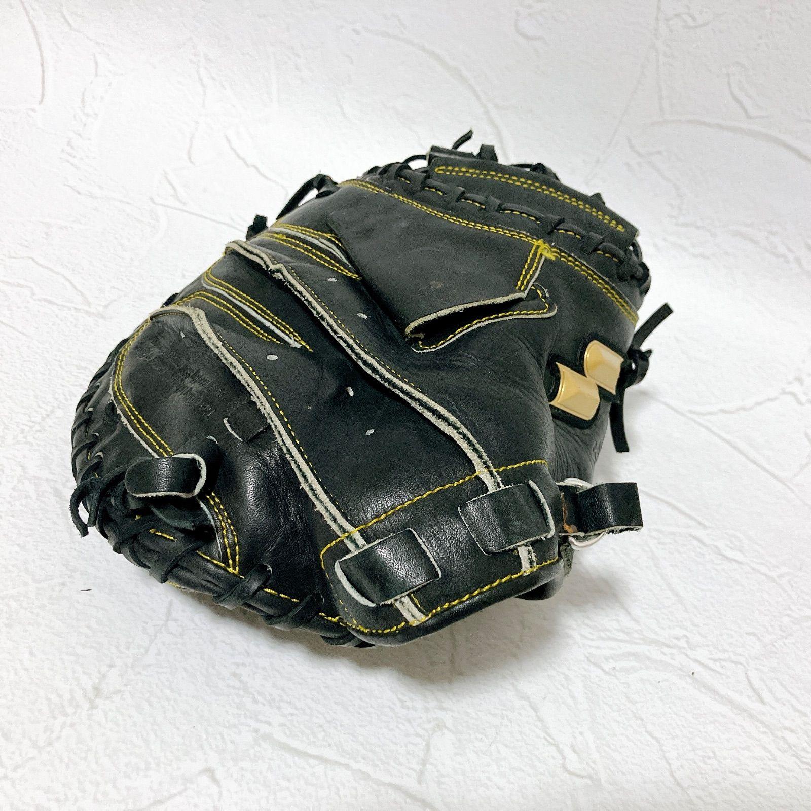 Used SSK Youth Baseball Catcher s Mitt SMM-5338 Special Make Glove Rawhide Lacing Softball Black Ready to Use