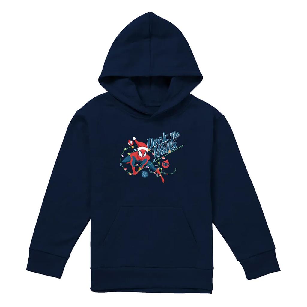 Spider-Man Childrens/Kids Deck The Walls Hoodie