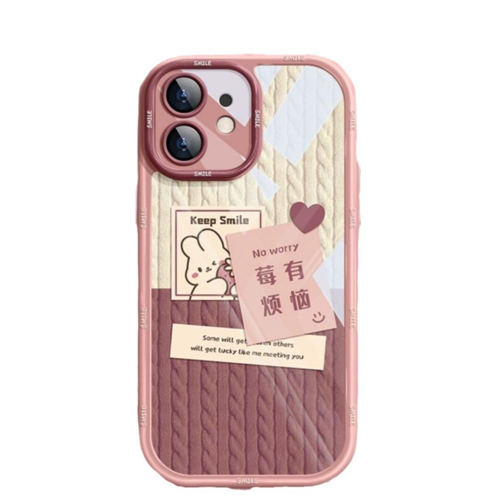 

Подходит для iPhone15 Apple 14 Чехол для мобильного телефона Rabbitberry Has Troubles 13 Всесторонний противоударный 12 Премиальное ощущение 8P Милый iPhone SE (second generation)