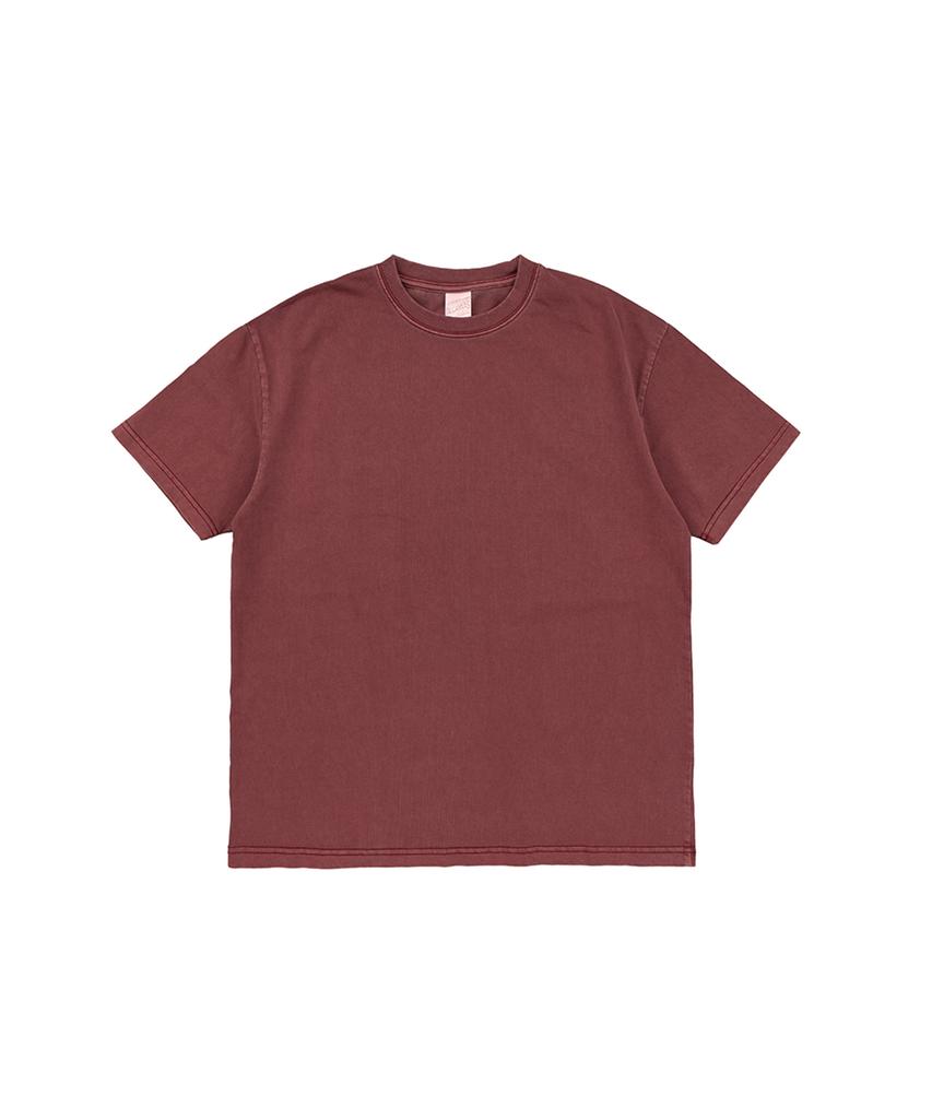 BECANVAS Becanvas 32S 2-Ply Pigment Dyed Shortsleeve (Burgundy)
