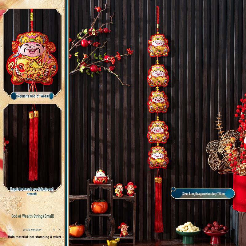 

2025 Spring Festival Chinese Knot & Firecracker Chili Pendant - Year of the Snake Decor