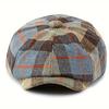 Stilvolle karierte Zeitungsjungenmütze im Vintage-Stil – achteckige Kappe im britischen Retro-Stil für Männer und Frauen – klassische Malerbaskenmütze mit einzigartigem Design