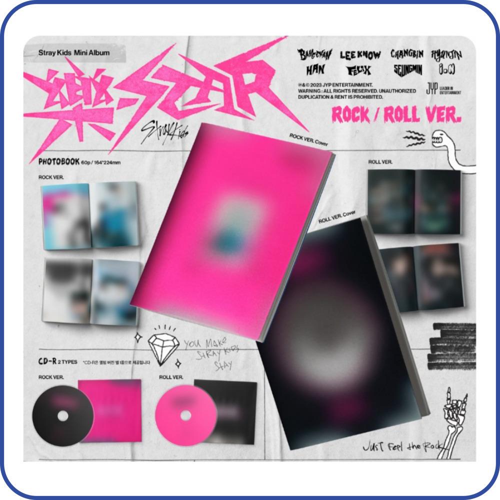 Stray Kids Mini-Album ROCK-STAR (ROCK VER., ROLL VER.)