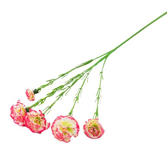 1 Zweig Simulationsblume, realistisch, pflegeleicht, flexibel, modisches Blumenarrangement, gefälschter Nelkenblumenzweig für den Muttertag