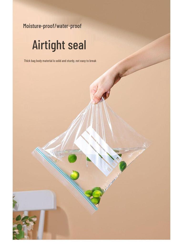Lebensmittelechte, verdickte, selbstverschließende Frischhaltebeutel zum Einfrieren und Kühlen