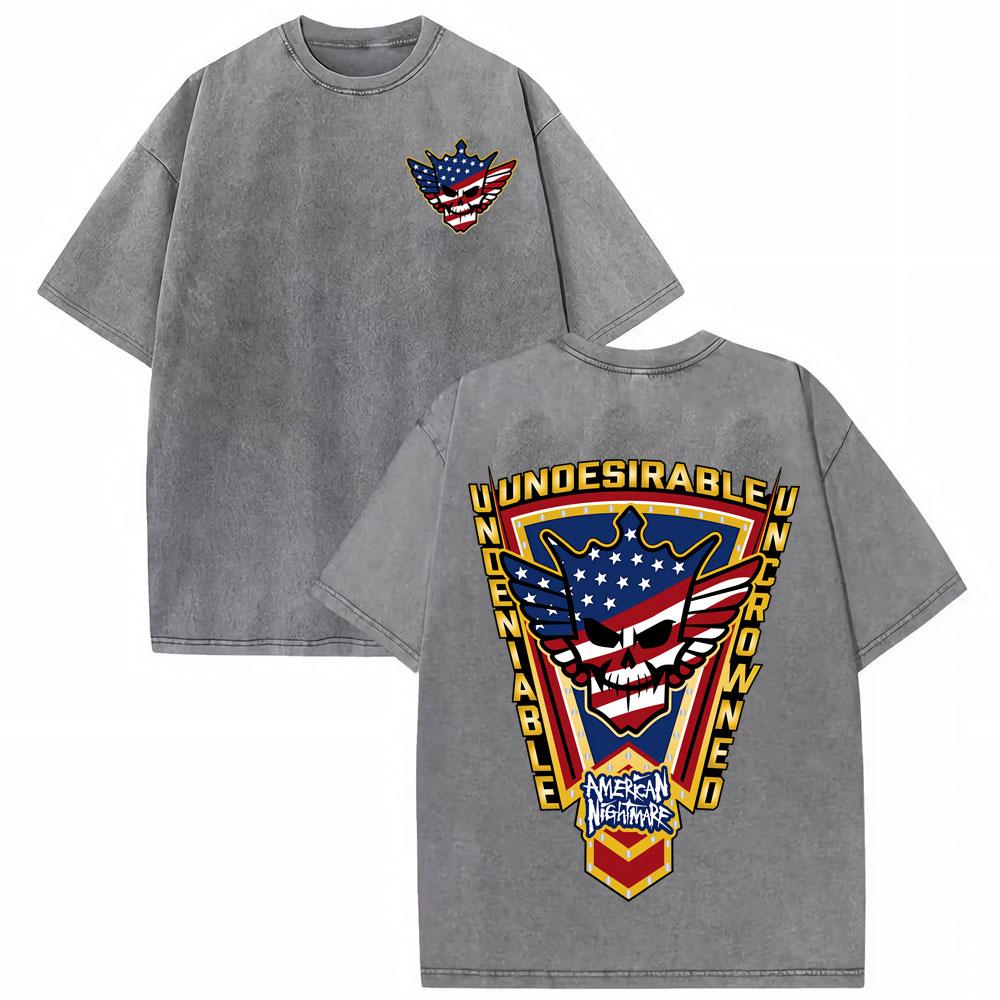 Cody Rhodes American Nightmare Vintage Washed Tee Shirt Unisex Women Casual Cotton Oversized Tshirt Harajuku Short Sleeve T Shirts