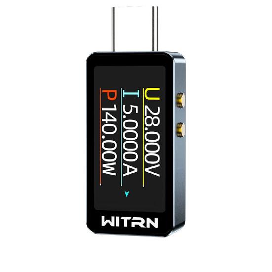 4-28V USB Type-C Power Meter Tester Fast Charge Tester PD3.1 Voltmeter & Ammeter Current Tester PD monitoring for Laptops Phones