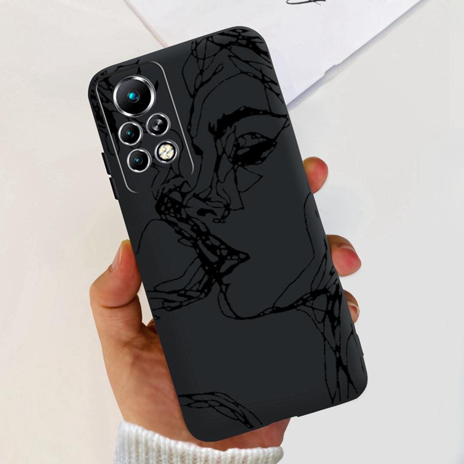 For Infinix Note 11 Pro Case X697 Cute Painted Back Cover Soft Silicone Phone Cases For Infinix Note 11 Note11 Pro Fundas Bumper