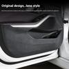 For Xpeng P7 2022 2023 2024 4Pcs Car Door Anti Kick Protection Pad Panel Alcan Tara Suede Auto Doors Anti-Dirty Cover Sticker