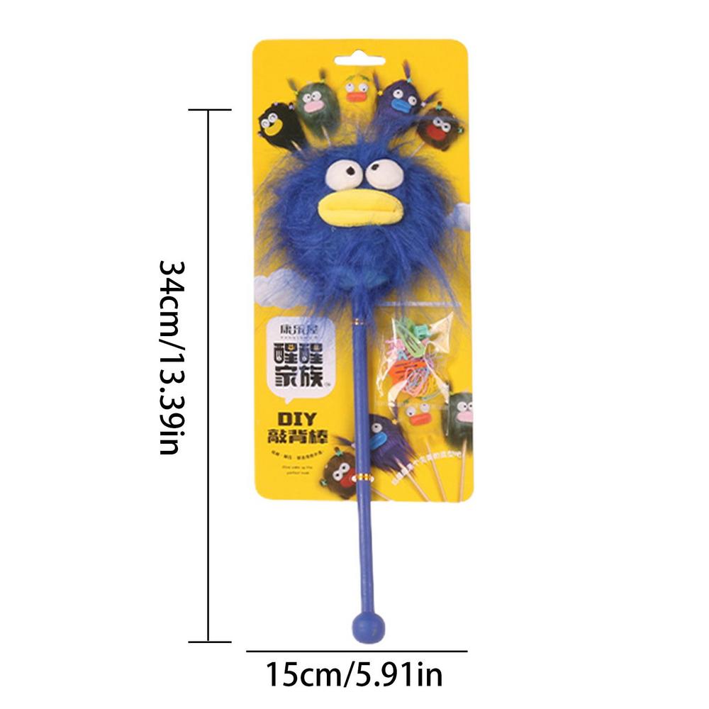 Cartoon Massage Hammer Manual Cute Massage Tool Plush Massage Hammer Soft Hammer Stick Cartoon Massage Stick For Shoulder & Back