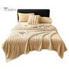Comfortable Couch Throw Soft Plush Blanket, 3D Bubble Rabbit Fur Texture Thickened Thermal Throw, Double-Sided Milk Velvet Warm Blanket for