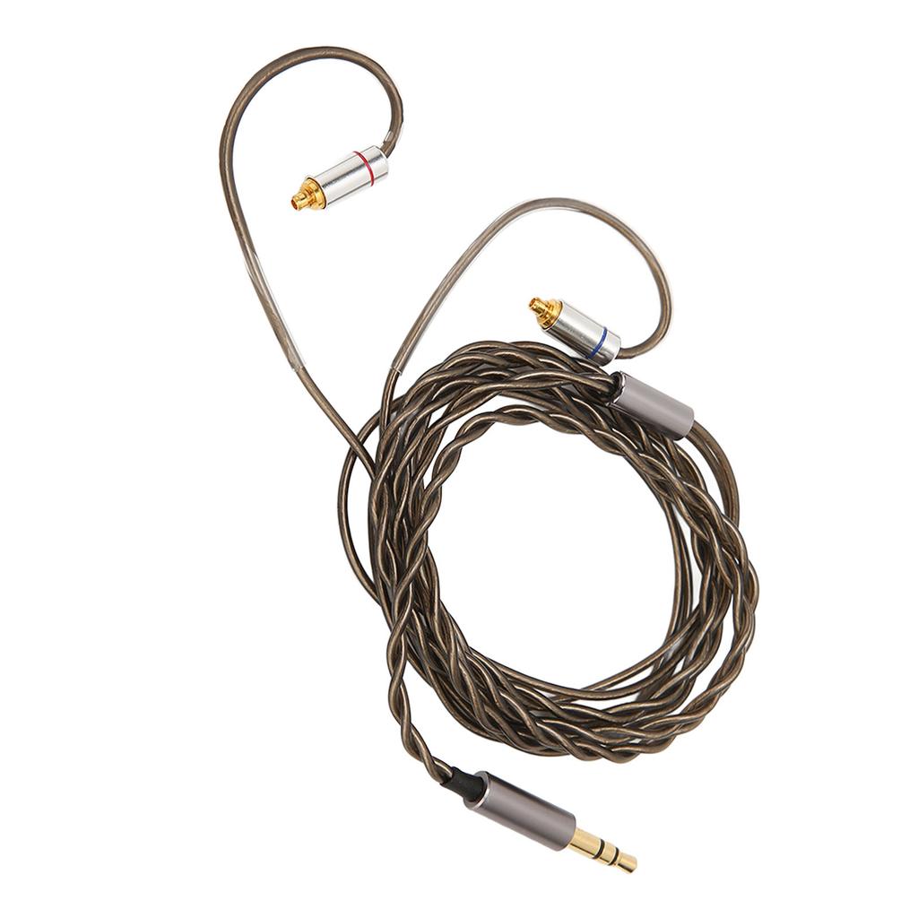 MMCX Earphone Cable 3.5mm Plug Silver Plated Copper Core Earbuds Upgrade Wire for Sennheiser IE300 IE600 IE900 3.9ft