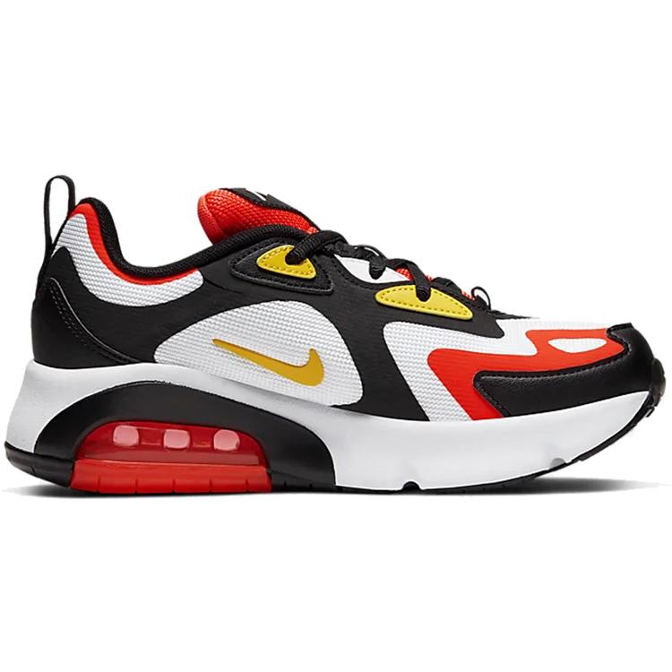 Nike Air Max 200 'Black Bright Crimson' Gs AT5627-005