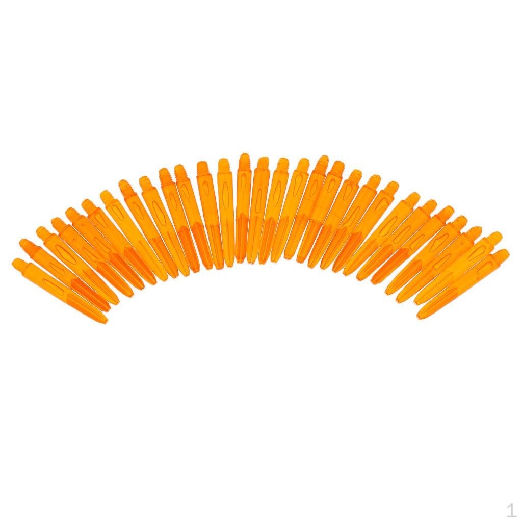 30 Pcs 35mm Plastic Thread Re-grooved Rods - 6 Colors
