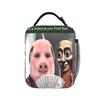 Tung Tung Tung Sahur John Schweinefleisch Brotdose Mode Lunchbox Tragbar Reißverschluss Tasche Lebensmittelbeutel Für Kind Oxford Druck Kühlertasche