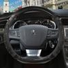 for Peugeot 3008 2007~2023 T84 P84 DERMAY Car Steering Wheel Cover Silica Gel PU Leather Non-slip Massage Auto Accessories