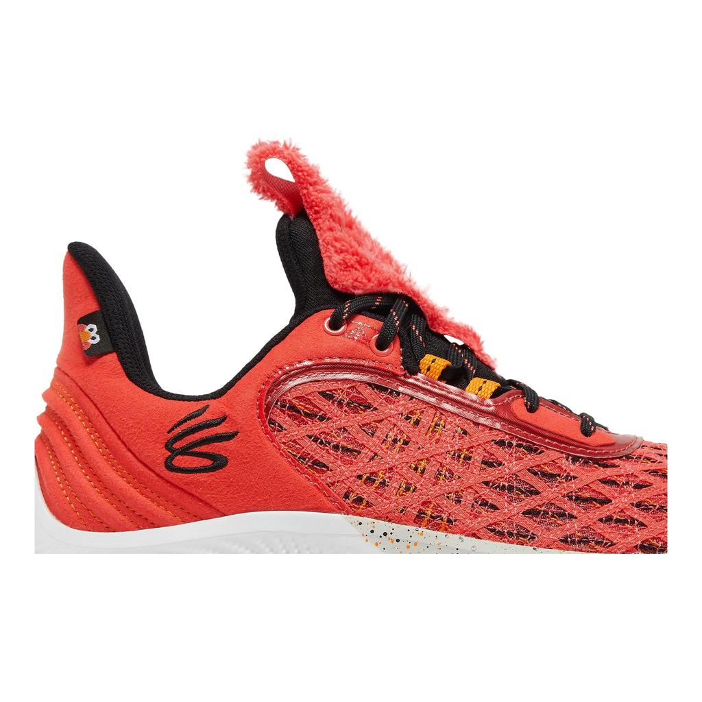 Sesame Street Under Armour Curry Flow 9 'Street Pack - Elmo' (Unisex) Hot Coral / Black Basketball Shoes 3024248 603