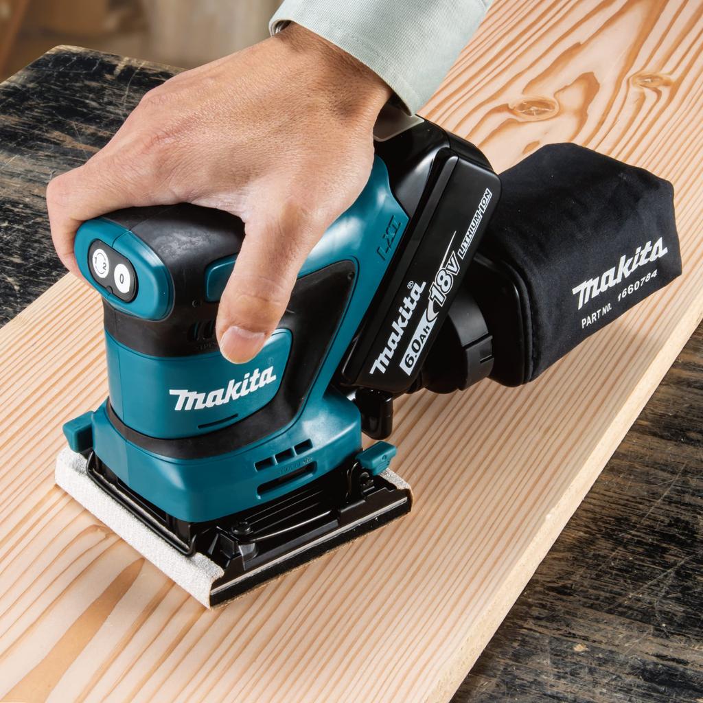 Makita Rechargeable Dustproof Mini Sander 18V6Ah with Battery and Charger BO480DRG