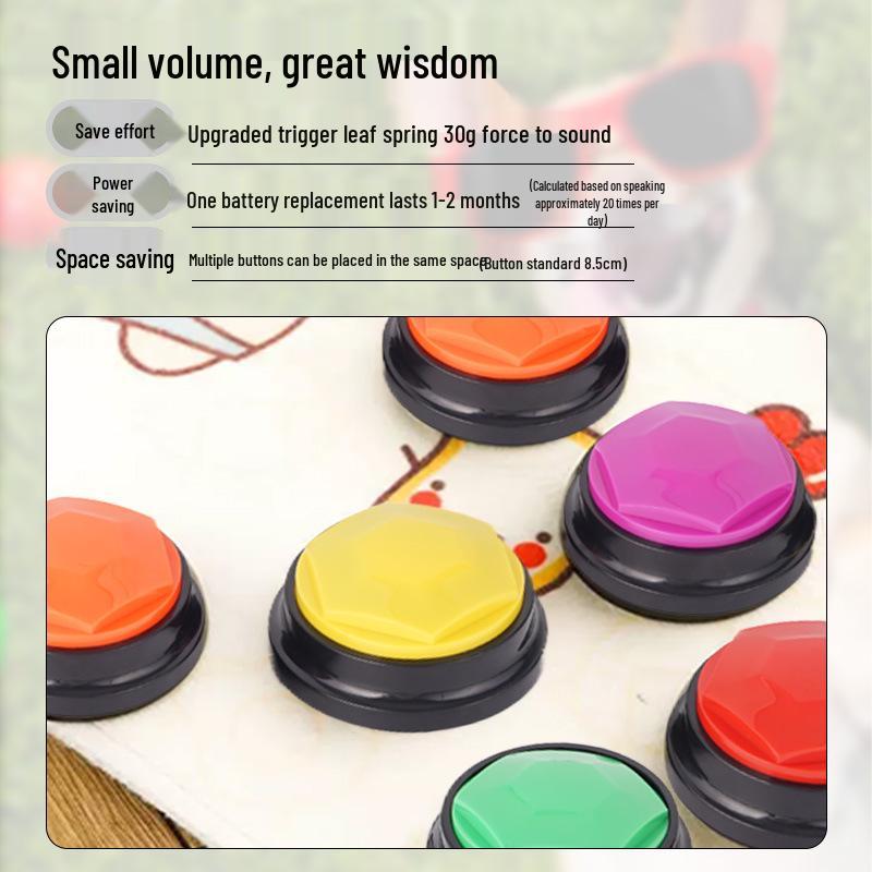 

Игрушка-кнопка для тренировки питомцев и записи звука для собак и кошек 10cm x 10cm x 5cm оранжевый