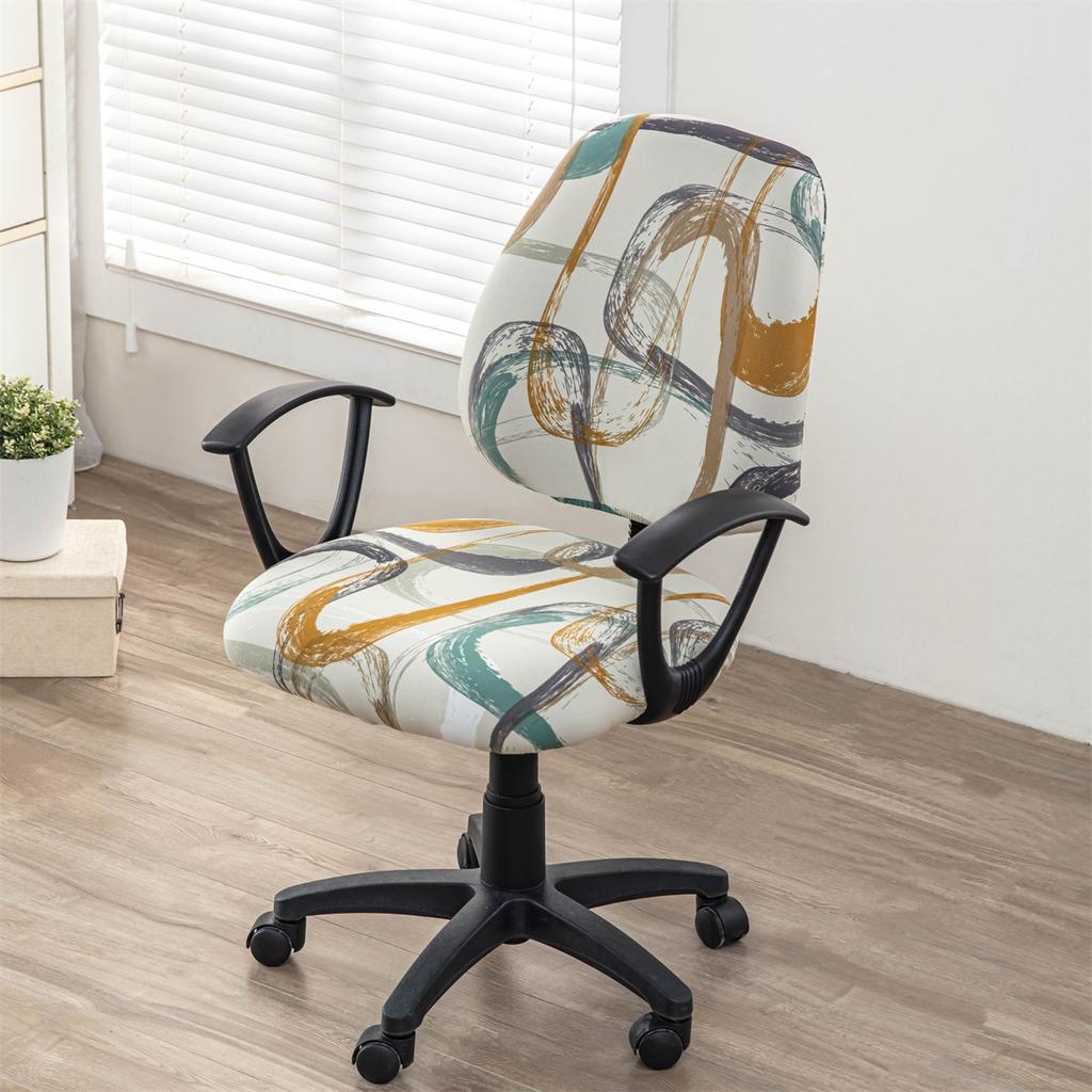 Elastic Split Chair Cover Office Lift Swivel Chair Cover Household Split Computer Chair Cover Non-Slip Seat