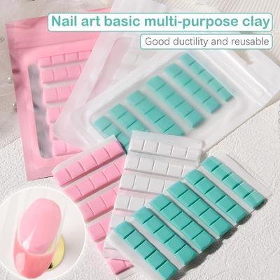 Adhesive Glue Clay Reusable Fake Nail Holder Practice Stand Press On Tips Nail Polish Display Stand Manicure Accessories