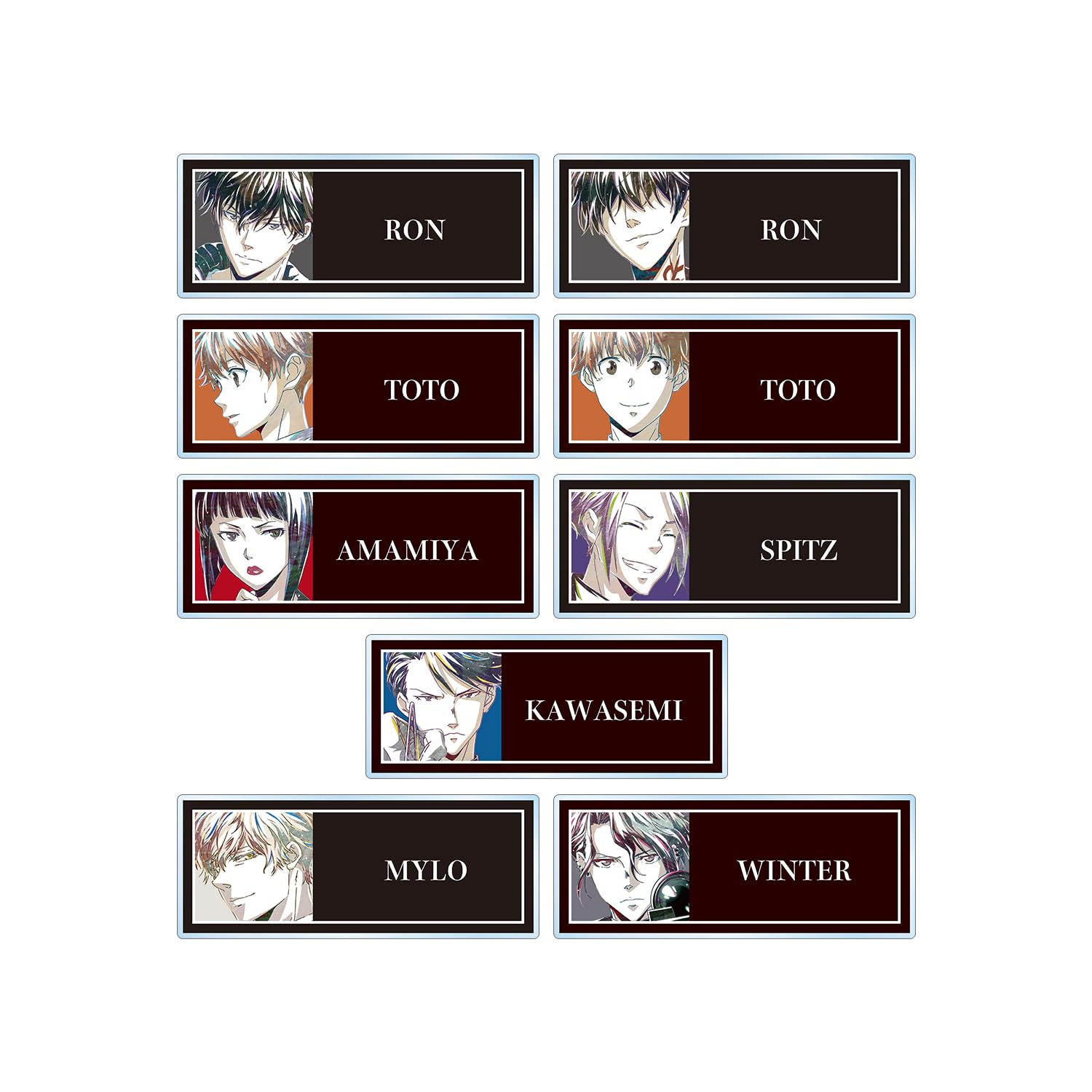 

Kamonohashi Ron s Forbidden Reasoning Trading Ani Art 2nd Edition Acrylic Nameplates Box of 9