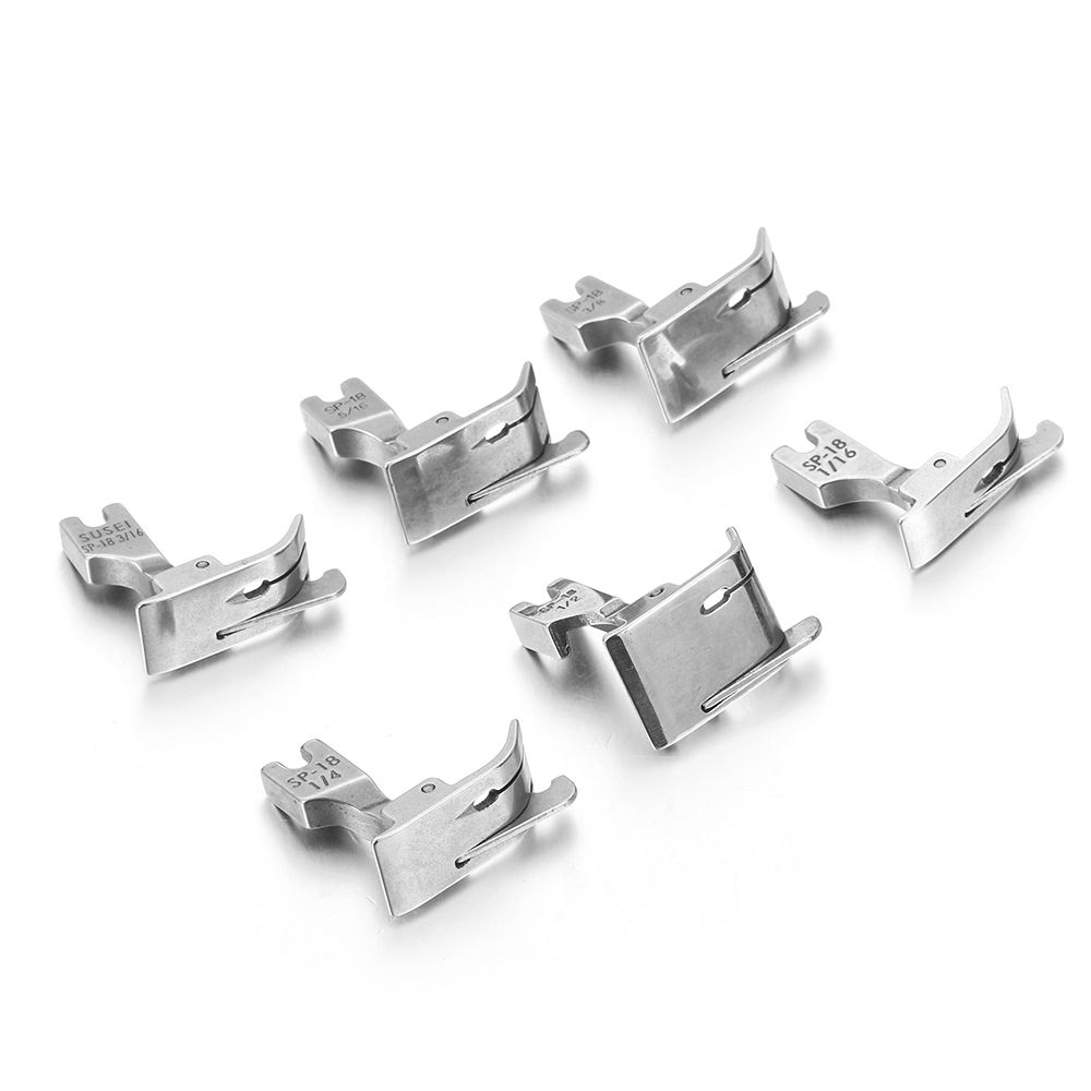 New Metal Presser Foot SP-18 Industrial Sewing Machine Flat Car Moving Edge Single Needle Flat 1/4 1/8 3/8 1/16 3/16 5/16 1/32