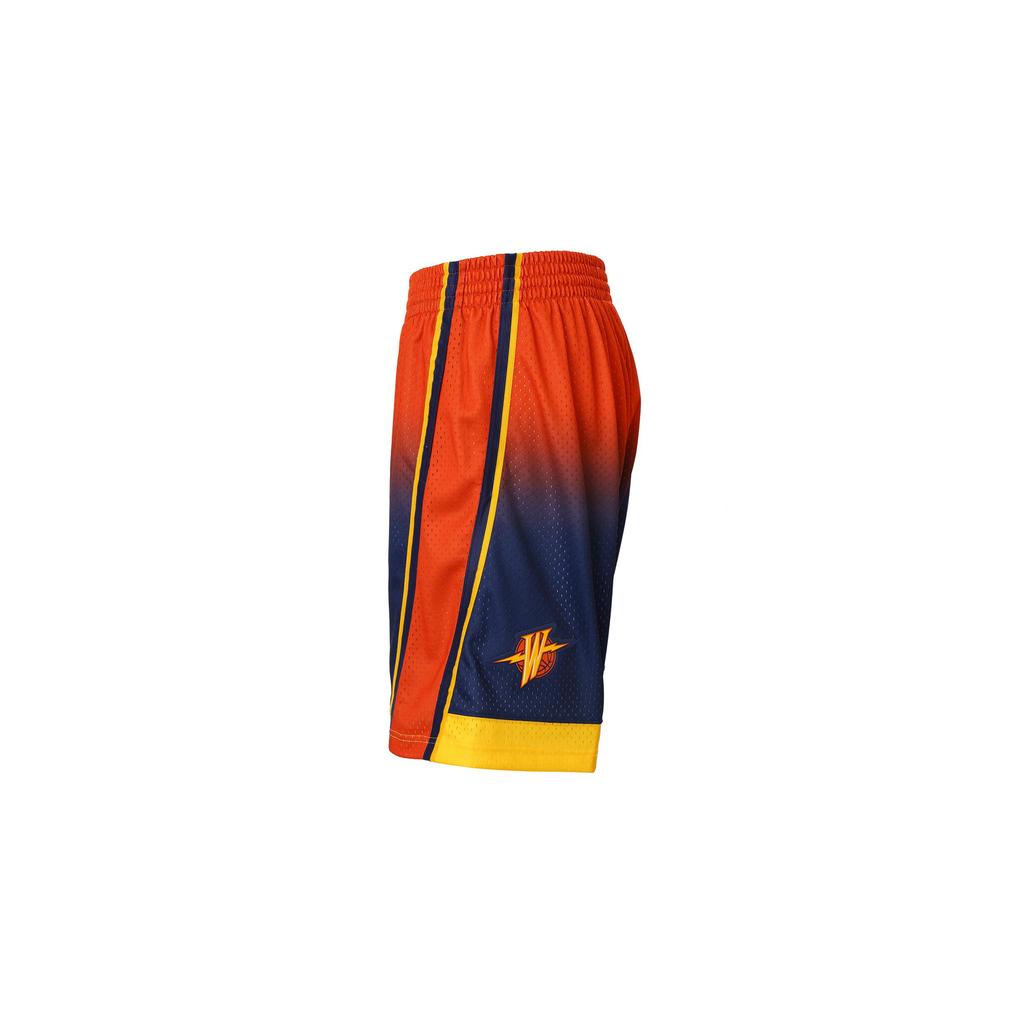 Mitchell & Ness Basketball Shorts Men's Black Red SMSH4393-GSW09PPPNYOR
