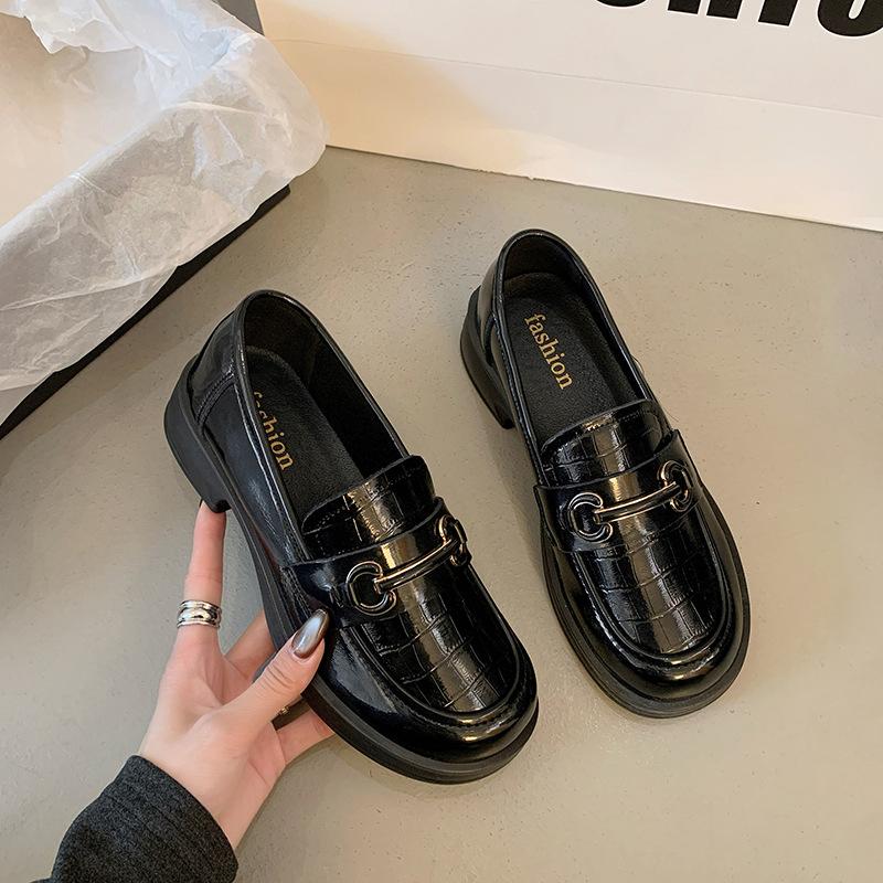 Dámské robustní platformové penny loafers z PU kůže nazouvací pohodlné s kulatou špičkou business casual boty elegantní do kanceláře do práce vycházkové mokasíny pro ženy