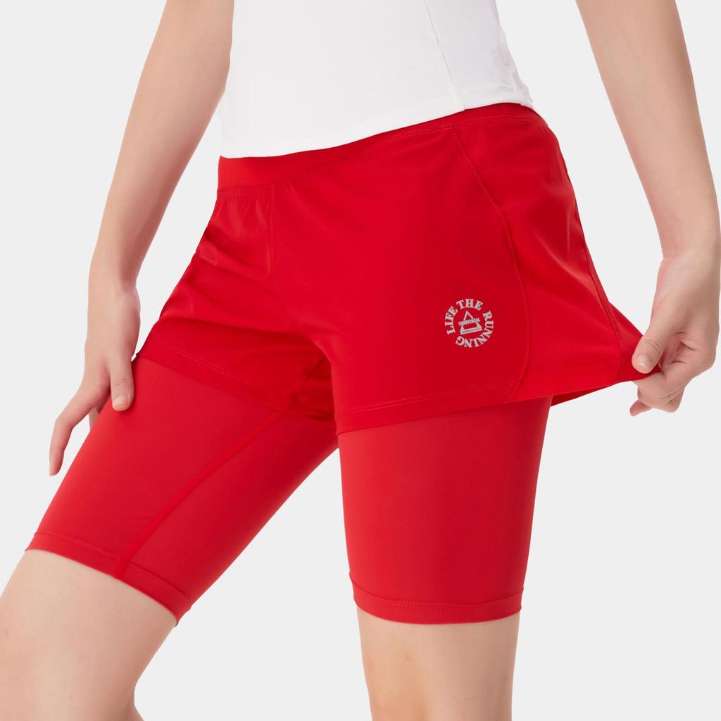 Unisex Lightweight Two-in-One Sports Shorts for Outdoor Cycling and Marathon Fitness