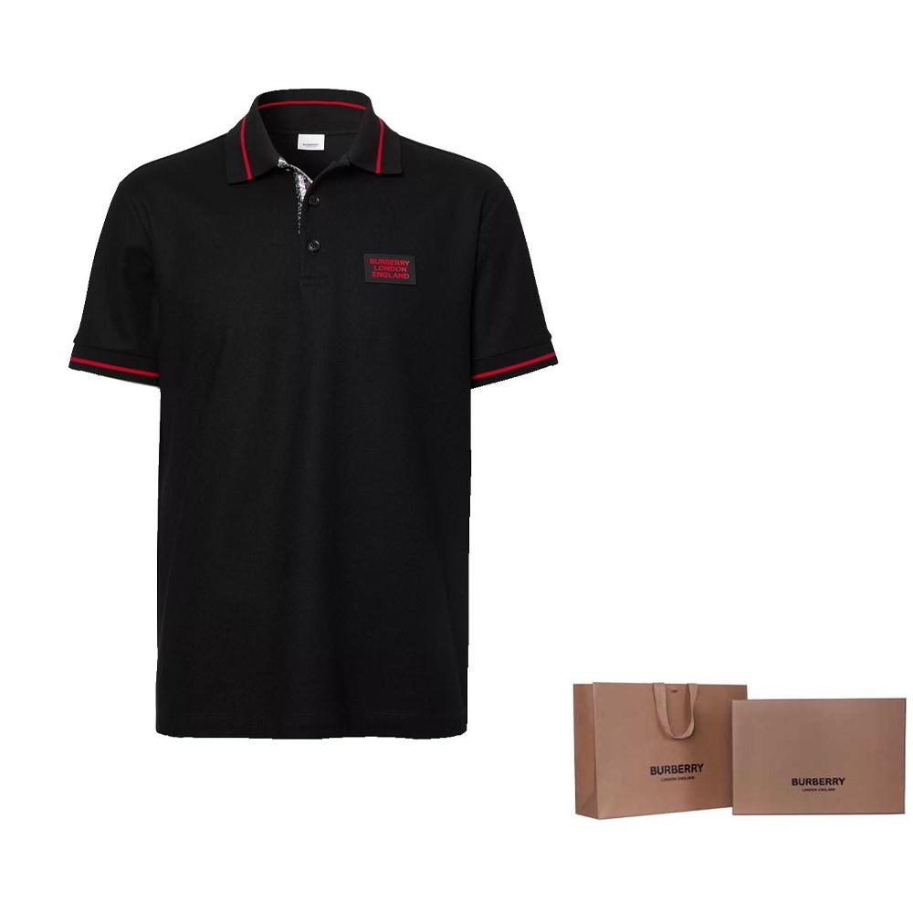 Burberry Short Sleeves Polo Shirt 'Black' Men's 80259721