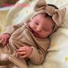 BZDOLL 50cm 20inch Baby Doll with 3D-painting Skin and Realistic Asleep Laura Soft Vinyl Newborn Bebe Doll for Girl Christmas Halloween Birthday Gift
