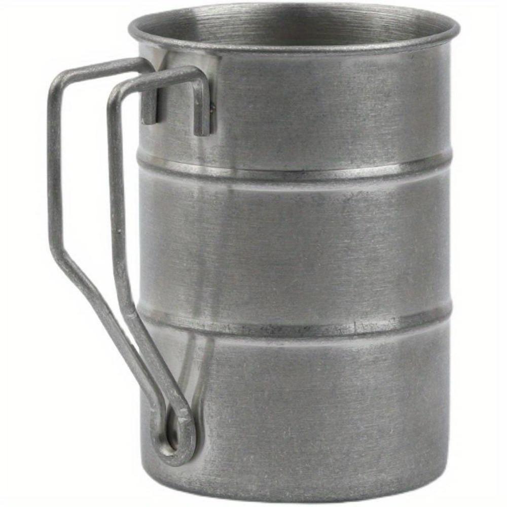 

Кружка из нержавеющей стали 304 в ретро-винтажном стиле, уличная кружка, подходит для кофе и сока, портативная и необходимая для кемпинга и кемпинга cup