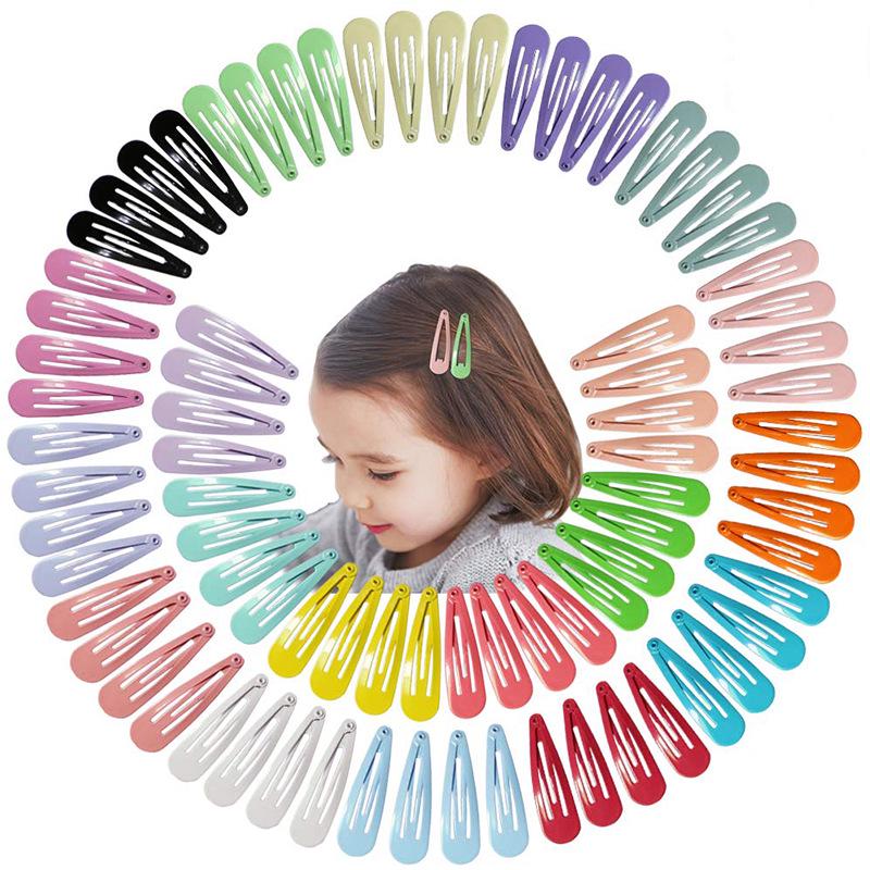 Colorful Teardrop Hair Clip: Macaron Drip Design, Baked Paint, Candy Colors, Fresh & Sweet Side Hair Accessory
