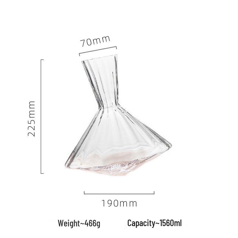 Wide-Edged Dazzling Wine Decanter