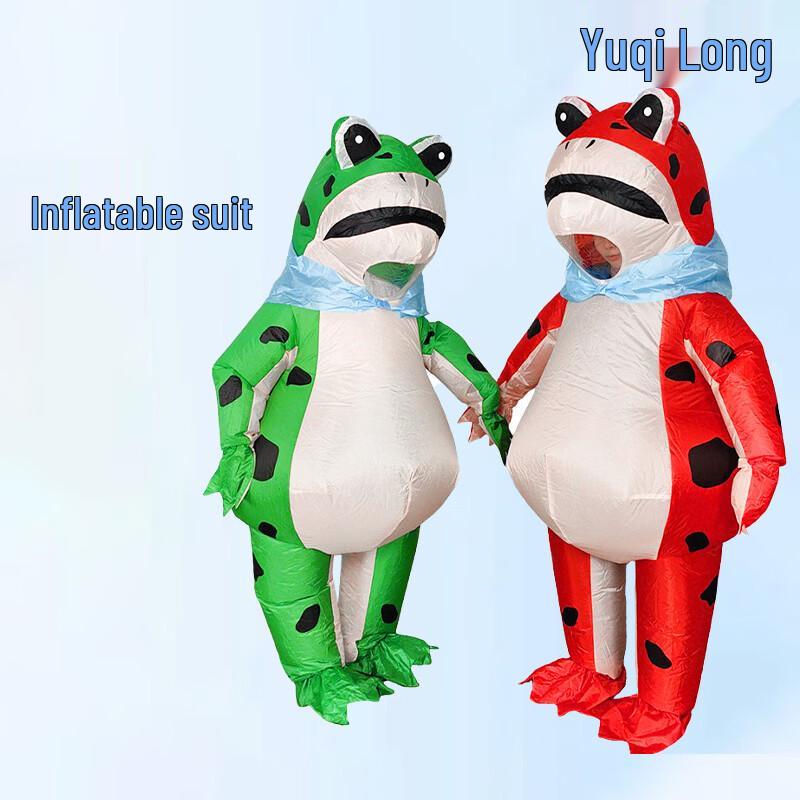 Adult Red and Green Frog Costume