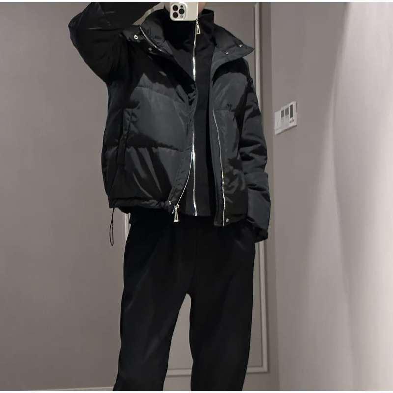 Men's Stylish Winter Thickened Cotton Coat - Versatile Two-Piece Design, Advanced Bad Boy Style, Warm and Durable.