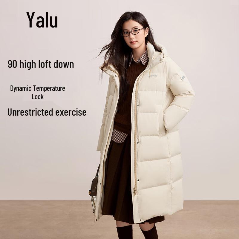 

Yalu Women s 2025 Winter Long Hooded Down Parka M