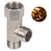 Sturdy Brass Bidet Adapter Thread With Gaskets for Campers Home Toilet Shower Head Diverters Hose Fitting Daily Use