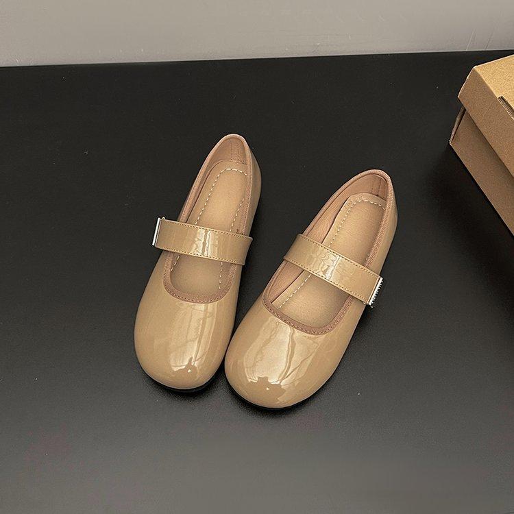 

Flat shoes Korean version shallow mouth word with round head Mary Jane shoes women s shoes early spring new soft-soled single shoes ballet shoes 35